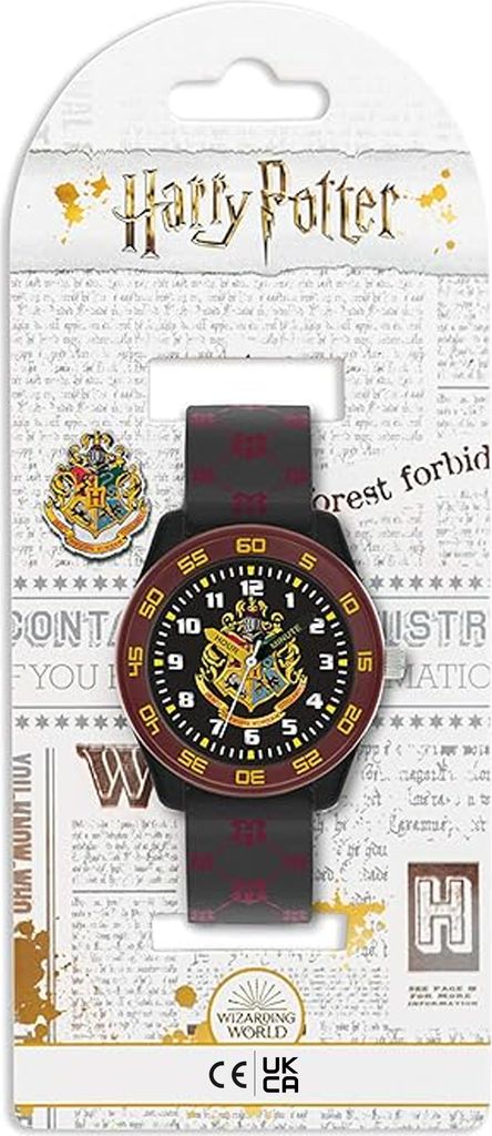 A Harry Potter themed watch in its retail packaging.