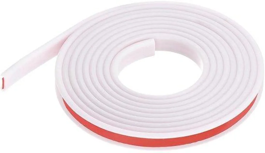 Ruban de bordure blanc pour meubles 12mm autocollant en TPE souple