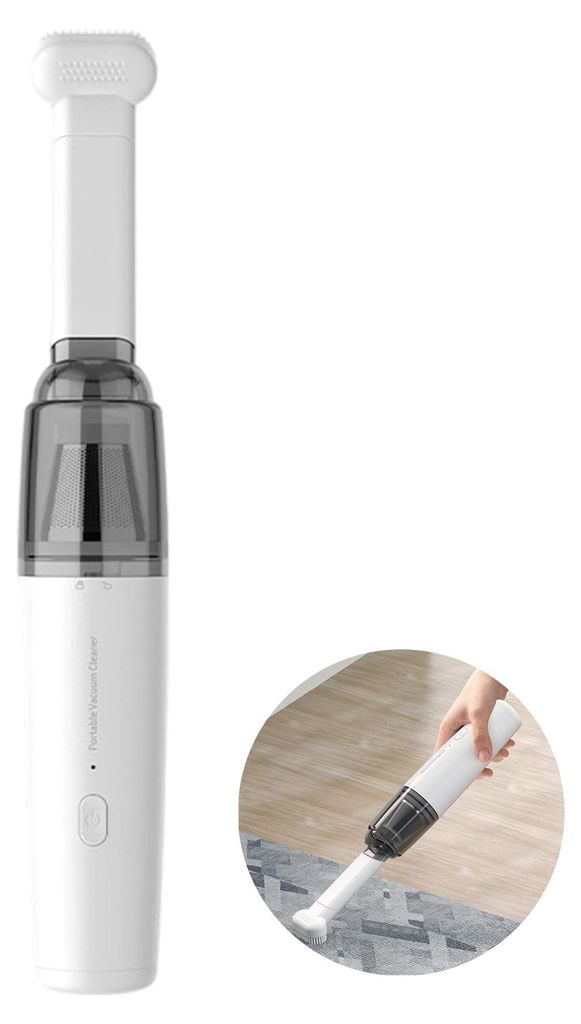 Kabelloser Handstaubsauger tragbarer Autostaubsauger mit HEPA-Filter, 2 Saugstufen, wiederaufladbar für Auto, Haushalt, Tierhaare, Büro