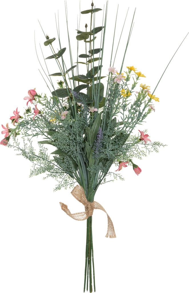 Atmosphera Kunstliche Blumen Straus Eukalyptus - 66 cm - Wildblumen