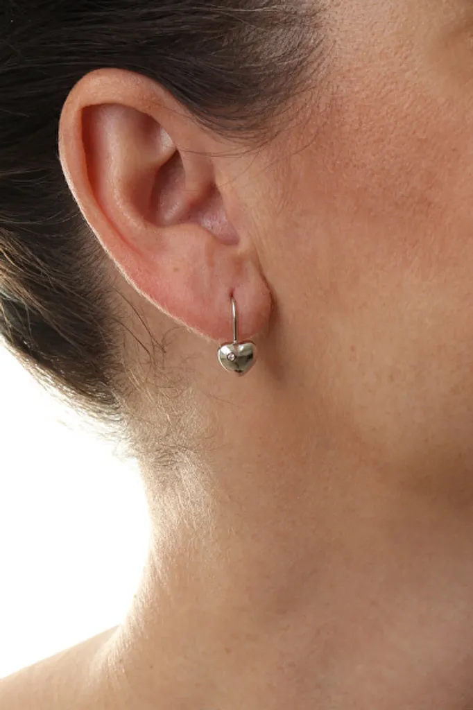 Orecchini Argento 925 Cuore Zirconia E0000557 | Qualità Certificata - 2