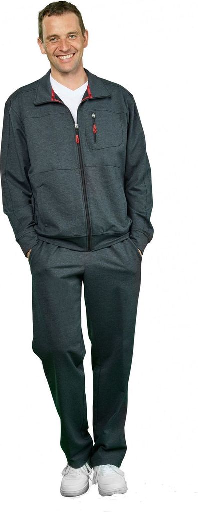 Authentic klein - Herren Sport und Freizeit Jacke aus Baumwollmix in verschiedenen Farben (53033), Farbe:Anthrazit (095), Größe:28