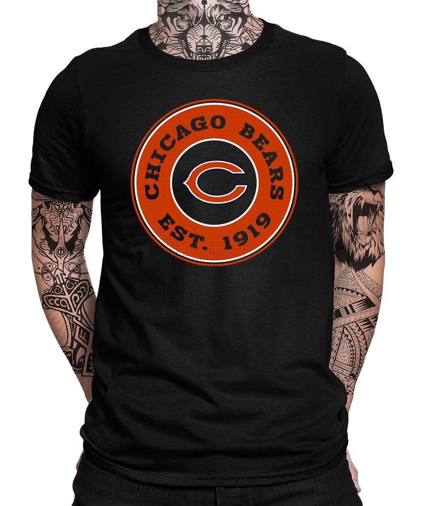 Men's Nike Orange Chicago Bears Primary Logo T-Shirt 