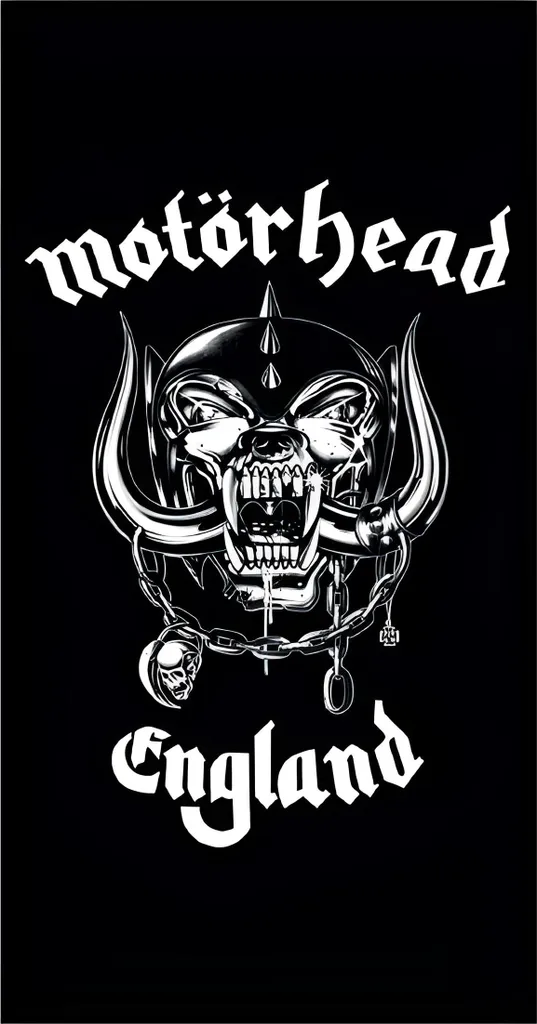 Serviette de bain Motörhead Logo 150x75 cm - Drap de plage Rock Officiel