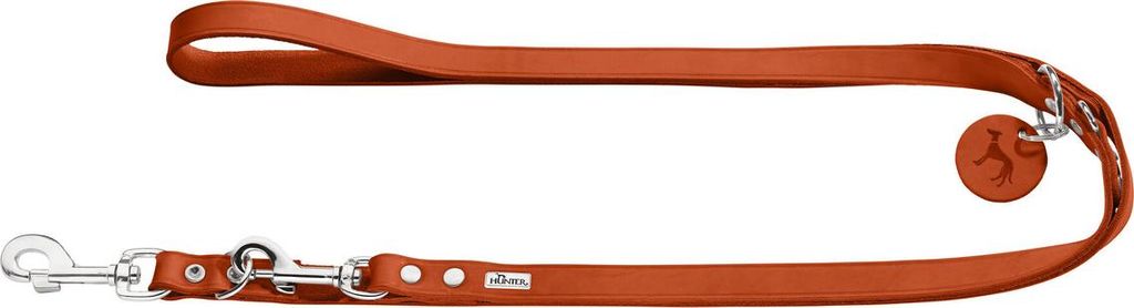 Hunter Verstellbare Führleine Aalborg orange, Maße: 13 mm / 200 cm
