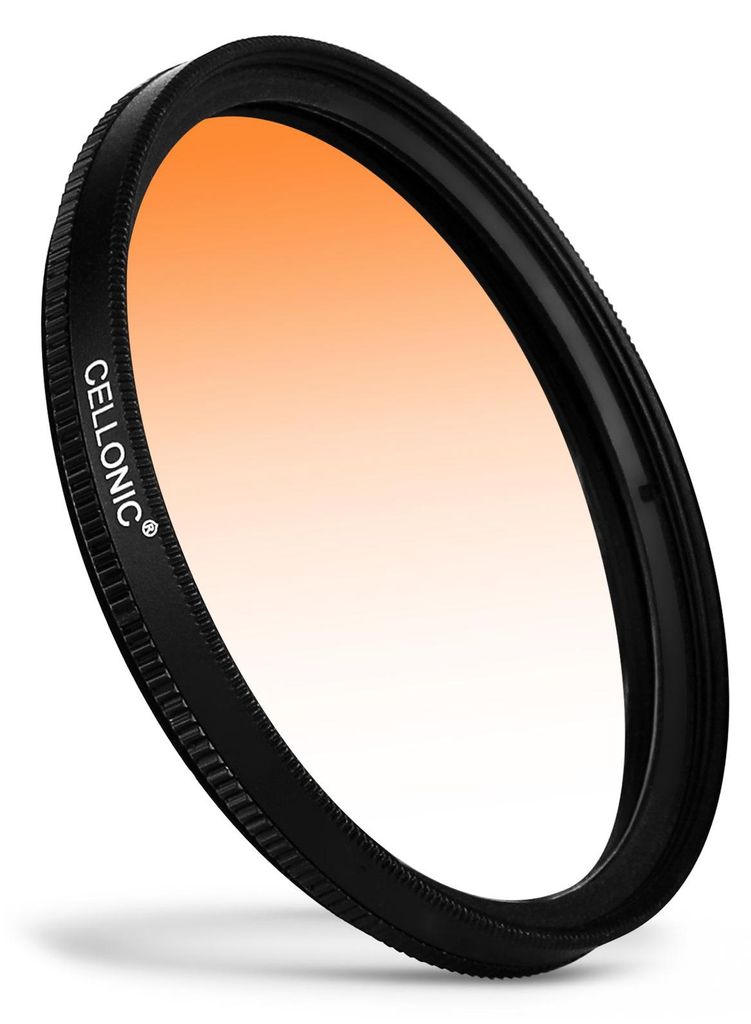CELLONIC Ø 37mm Verlaufsfilter Orange kompatibel mit Produktbild 