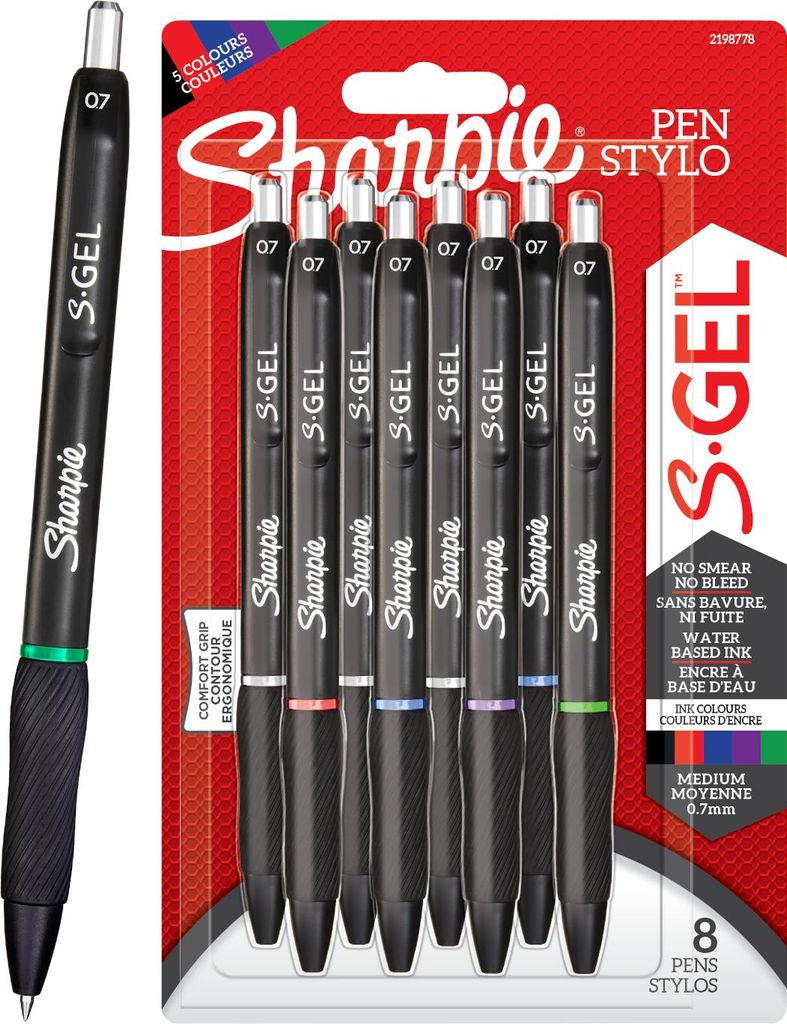 Sharpie S-Gel mehrfarbiger Gelstift 0,7mm 8 Stück 2198778 Produktbild 