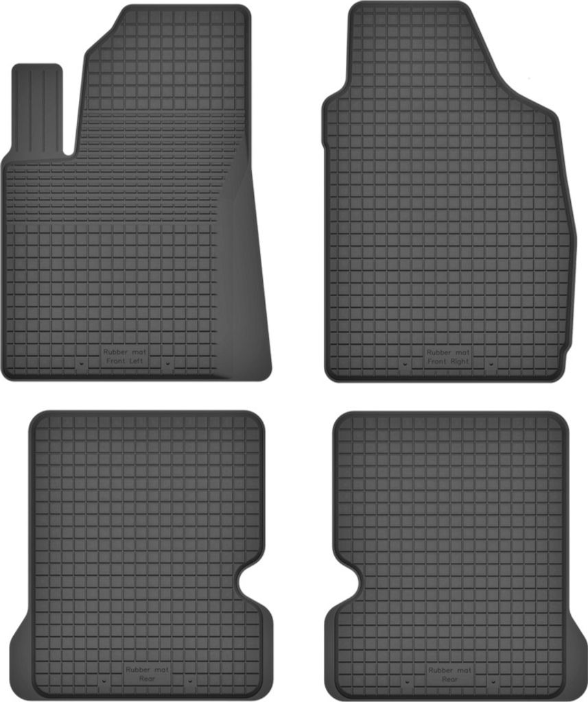 Gummi-Automatten 4er-Set universal für: Fiat Panda II Schrägheck (2002-2010)