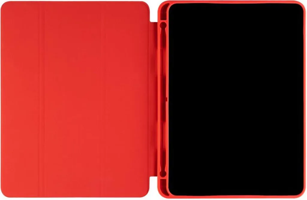 Étui iPad avec Support et Porte-Stylet Rouge pour Modèles 10,9 et 11"