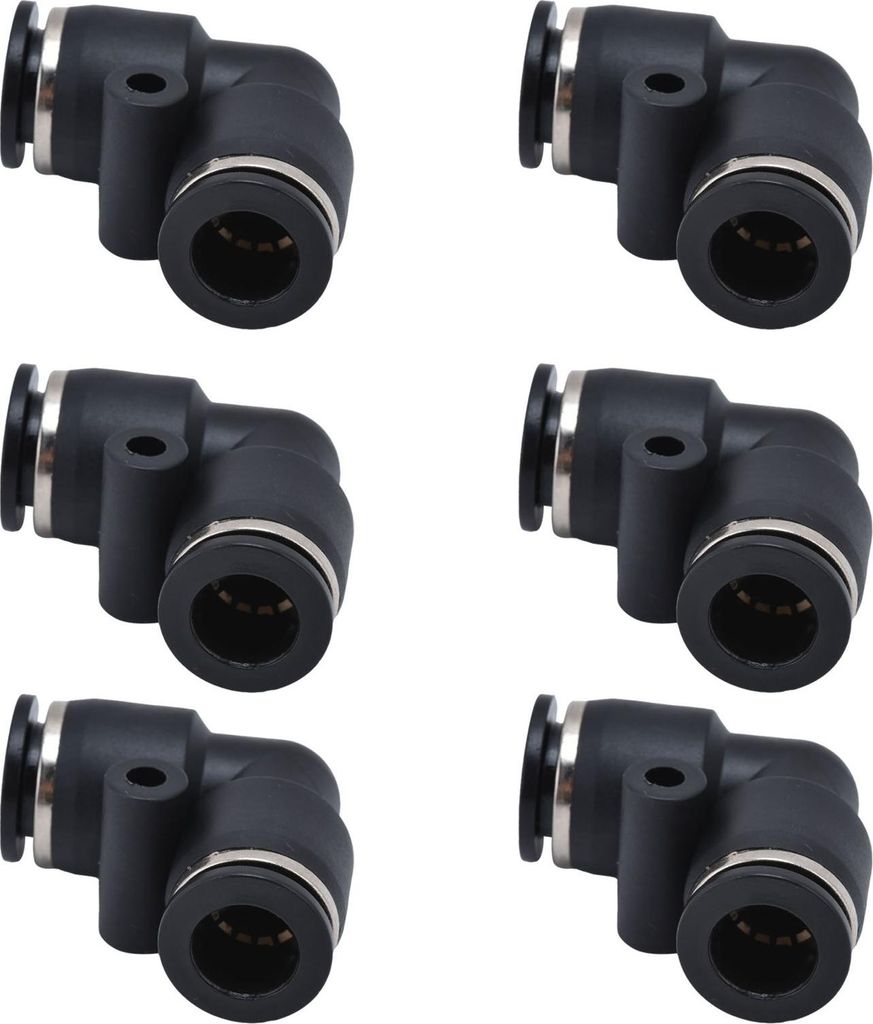 10 Stück pneumatische Steckverbinder, robustes ABS, austauschbar, praktisches Verbindungszubehör für Automatisierungsanlagen 8