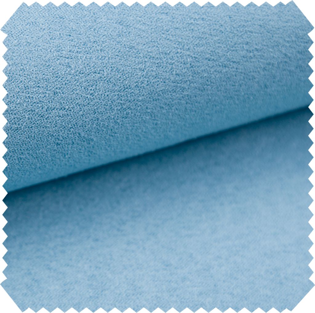 novely ALPEN Polsterstoff im Wildleder-Look - Velours-Microfaser-Möbelstoff - Pflegeleichte Meterware 1lfm - Farbe: 65 Türkis-Blau