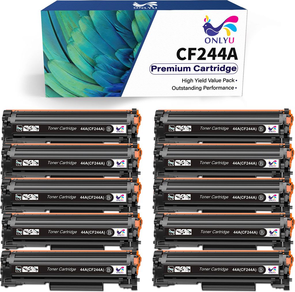 ONLYU 10PK 44A/CF244A Schwarz Toner Kompatibel für HP Laserjet Pro MFP M28a M28w M15w M15a