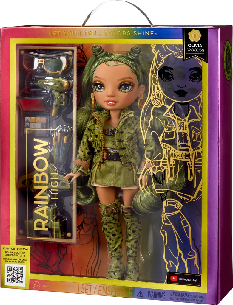 Poupée Rainbow High Olivia Woods - Qualité Premium et Look Mode Durable - 19
