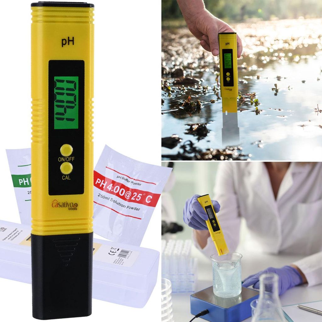 Digitales pH-Messgerät mit ATC-Funktion, LCD-Display, Produktbild 