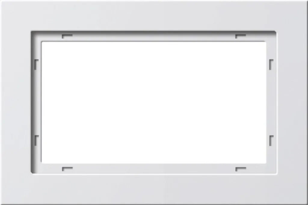 Cadre de finition simple Gira 100129 pour prise et interrupteur blanc