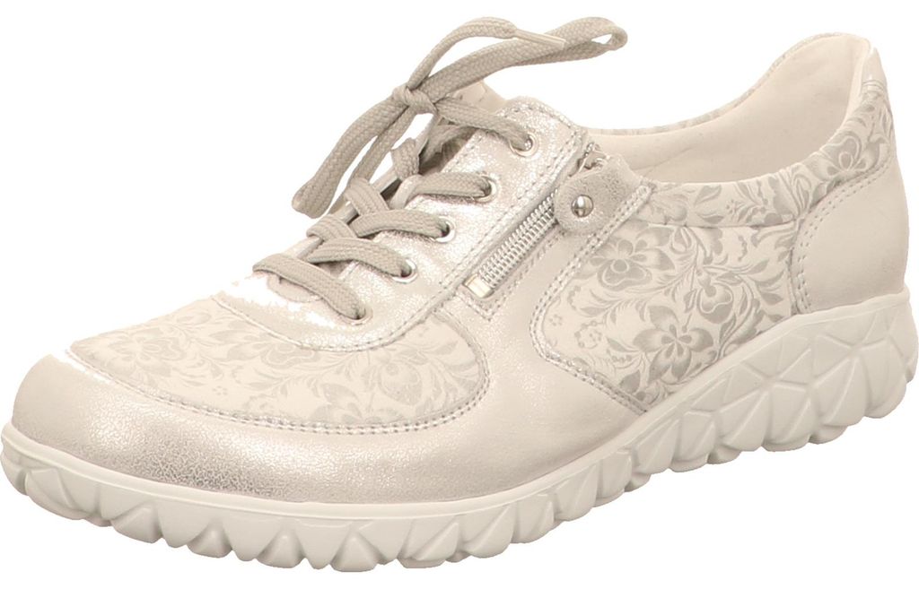 Mezze scarpe stringate Waldläufer in bianco/bianco combi, Immagine del prodotto 