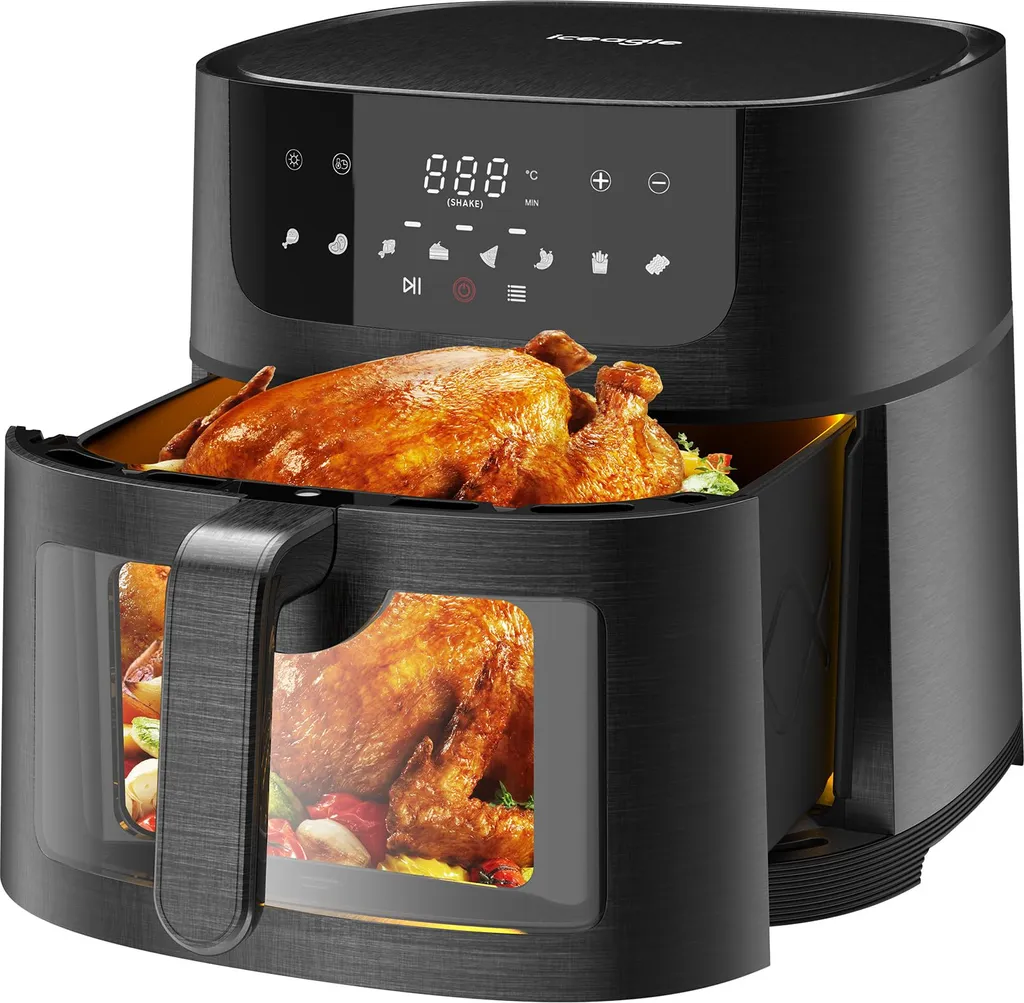 Friteuse à air chaud 9L pour cuire, rôtir et frire sans calories