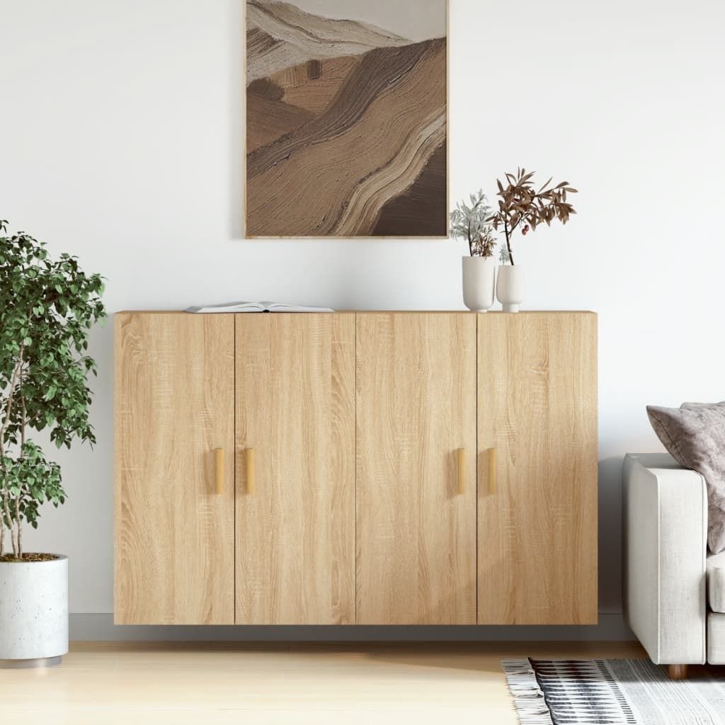 Maison Exclusive - Wandschränke 2 Stk. Sonoma-Eiche Holzwerkstoff