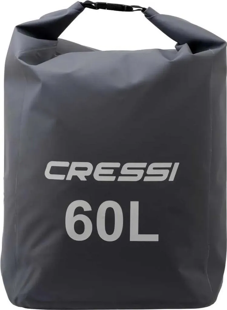 Sac étanche 60L Cressi Gris en PVC : stop au matériel mouillé en bateau