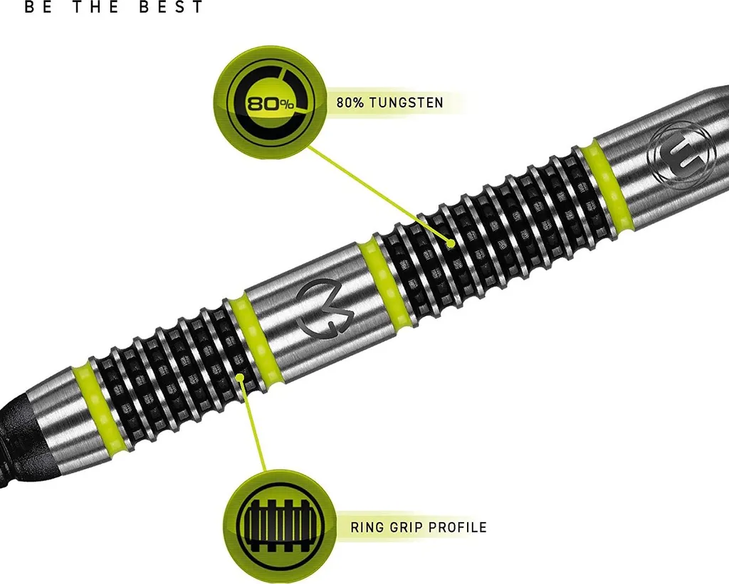 Jeu de Fléchettes de Compétition 20g MVG Aspire Soft Tip en Tungstène - 2
