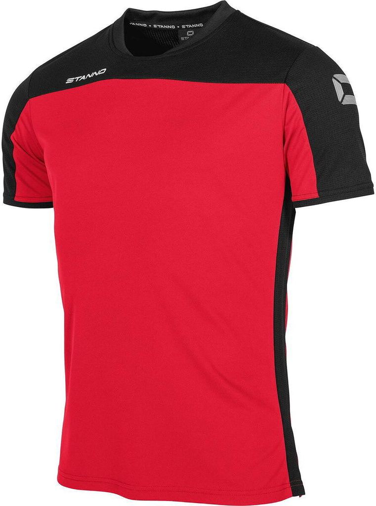 Stanno Pride T-Shirt Herren - Rot / Schwarz | Größe: S