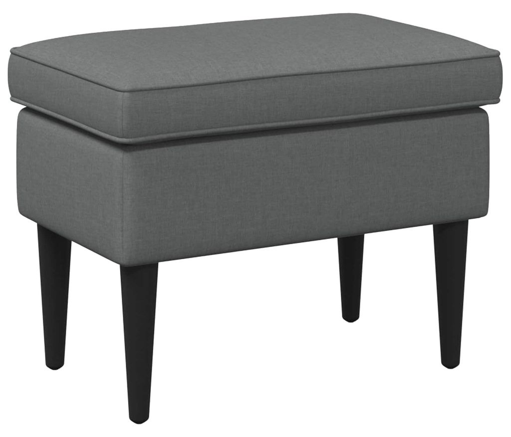 vidaXL Hocker Dunkelgrau 55 x 35 x 41 cm Stoff