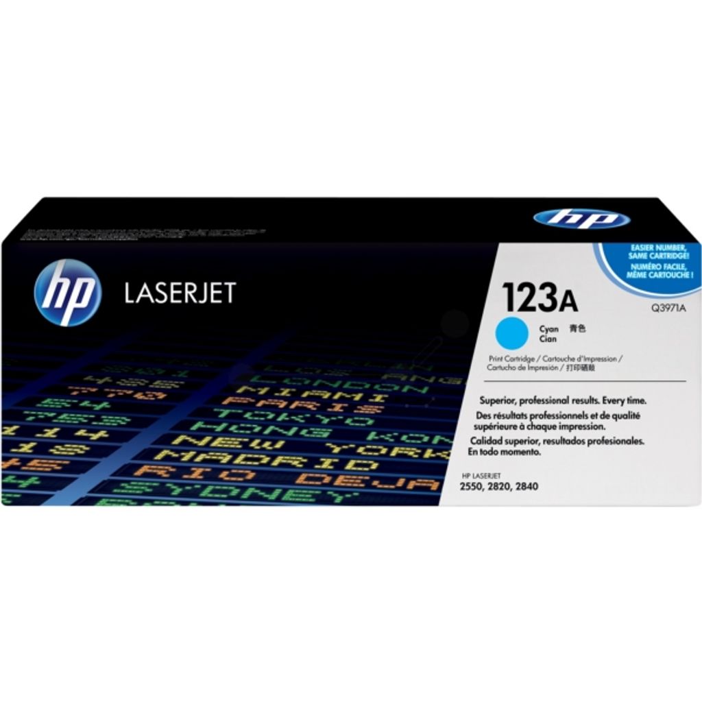 HP 123A Tonerkartusche Q3971A Cyan 2.000 Seiten für HP Color LaserJet 2550