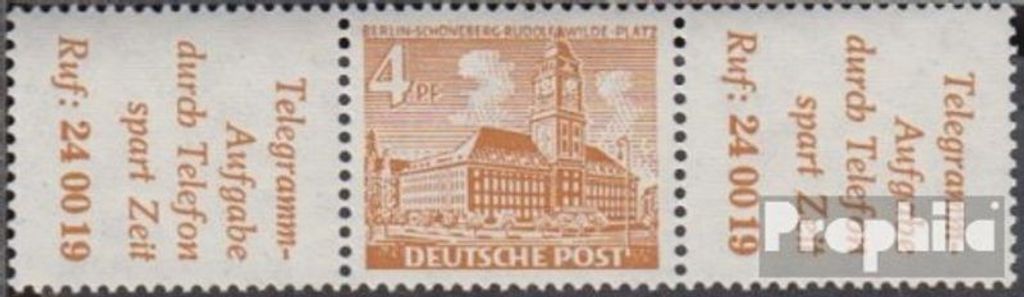 Briefmarken Berlin (West) 1952 Mi W30 postfrisch Berliner Bauten