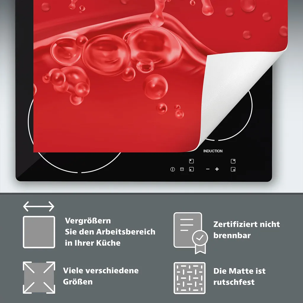 Tappetino Protettivo DarHaus 90x52 Rosso Lampone per Cucina Moderna - 6