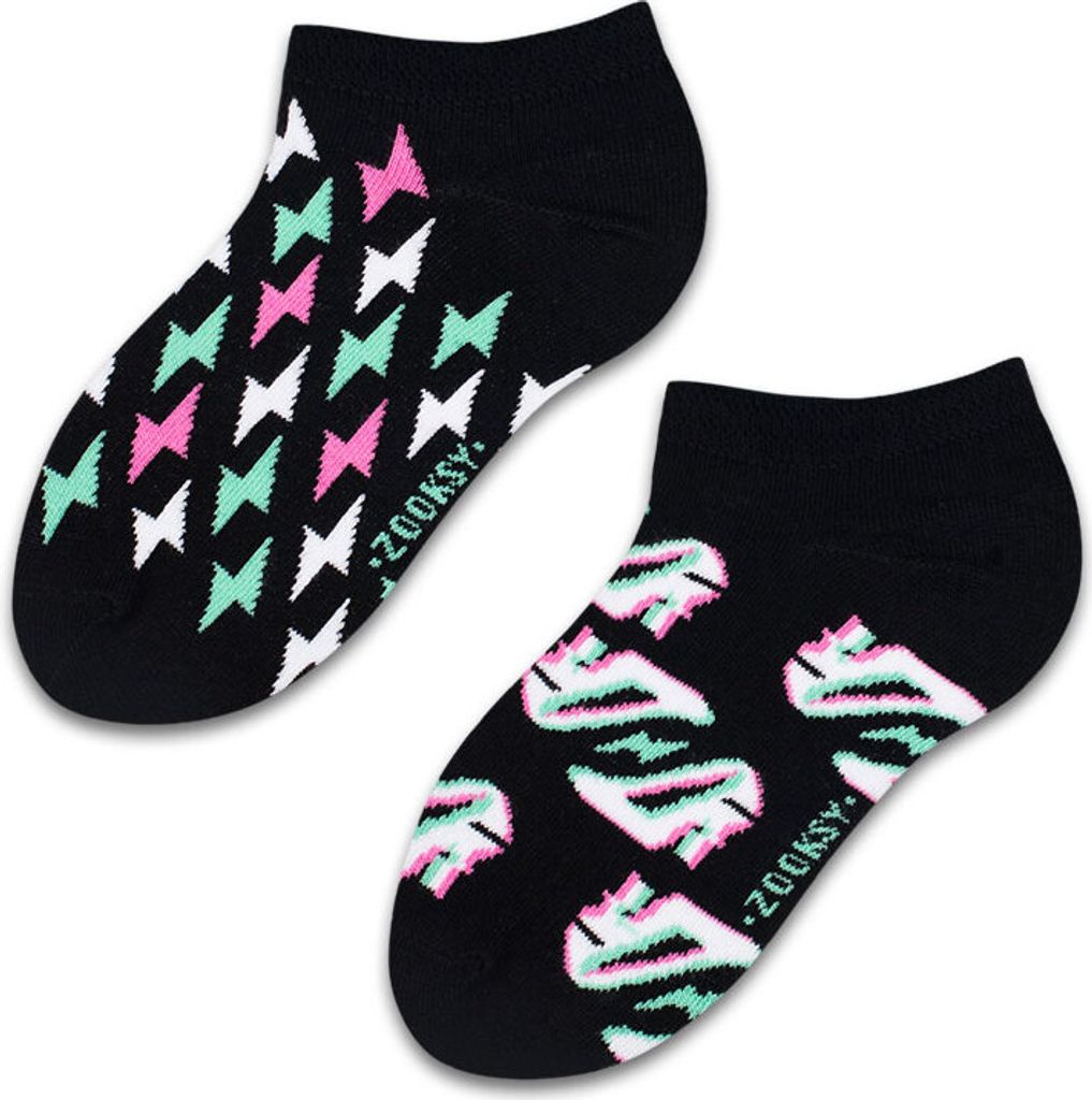 Kinder-Kurzsocken "Hohen Schuhen", Größe 30-35, bunte Socken mit lustigem Muster
