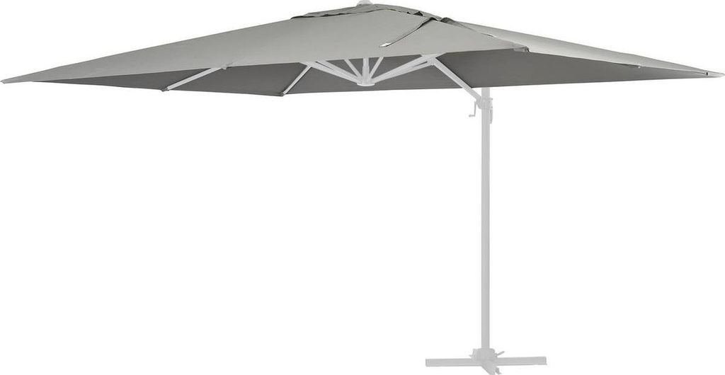 Telo per ombrellone da giardino "Sun 3" - 3 x 3 m - Grigio Immagine del prodotto 