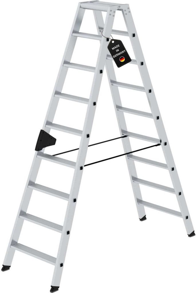 Stufen-Stehleiter beidseitig begehbar 2x9 Stufen