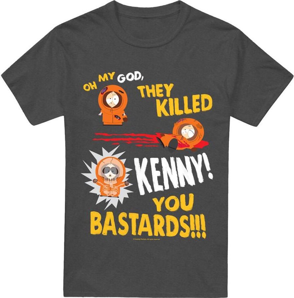 South Park - "Dead" T-Shirt für Herren/Damen Uni TV15383 (XL) (Holzkohle)