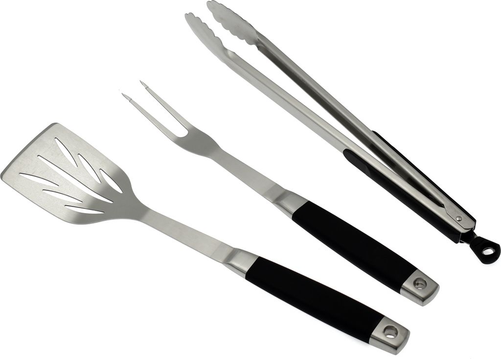 Dehner BBQ Grillbesteck, 3-teiliges Set, Produktbild 