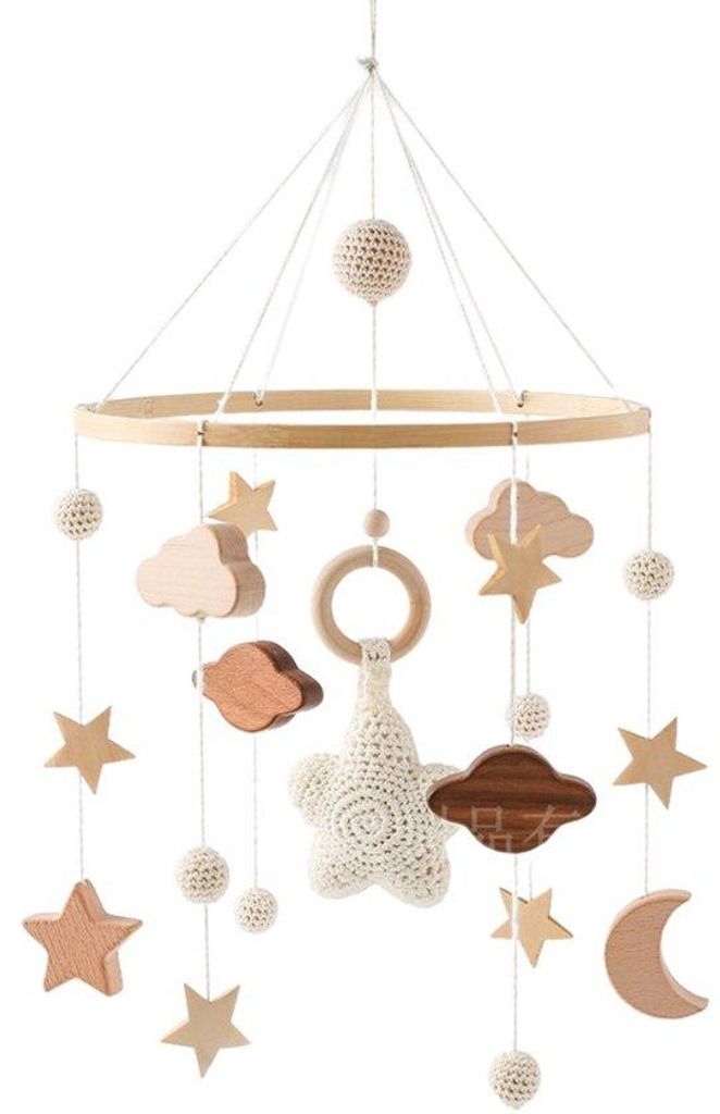 Hänge für das Babyzimmer, Beige Gipskraut, Wiegezubehör