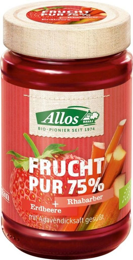 Frutta pura - Fragola e rabarbaro 250g Immagine del prodotto 