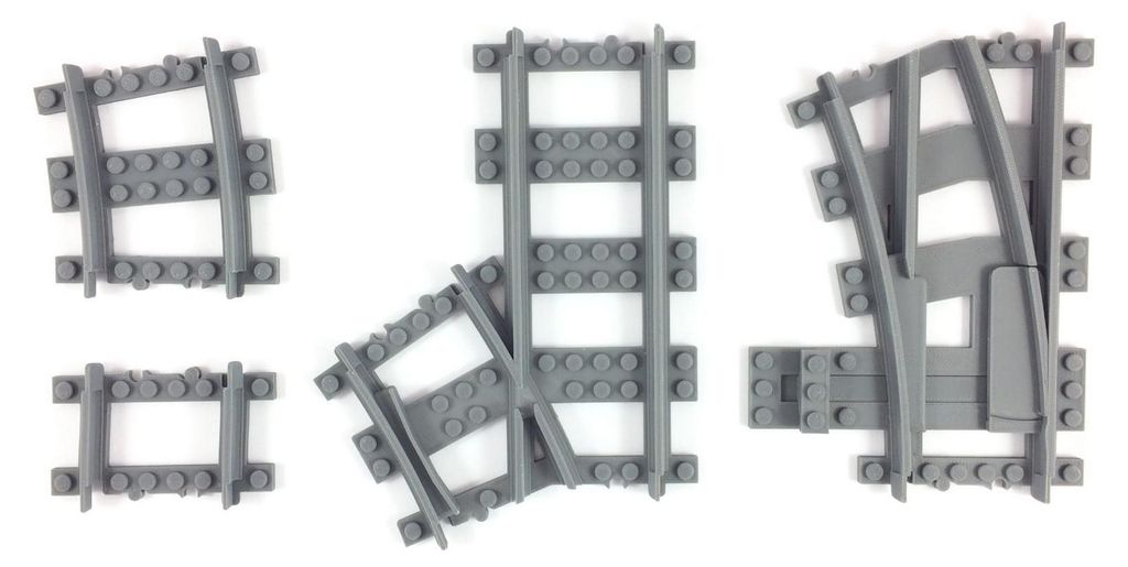 Trixbrix Weiche links R40, modular – Schienen kompatibel Produktbild 