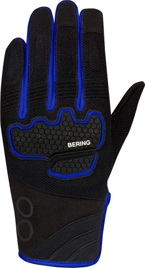 Bering Breeze Mesh Motorrad Handschuhe, schwarz/blau, M