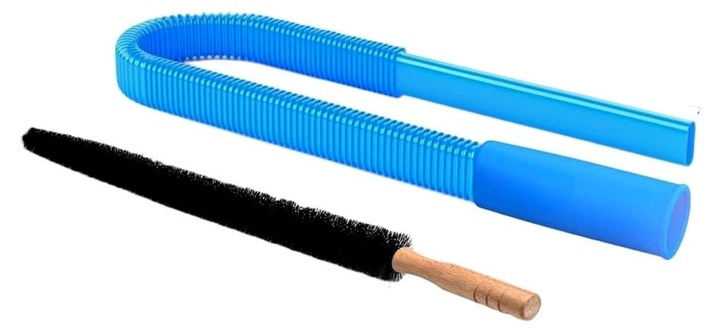 Reinigungsset für Trocknerentlüftungen, 2-teilig mit flexiblem Saugschlauch und langer Fusselbürste, Werkzeug zur Tiefenreinigung, Reduzierung v...