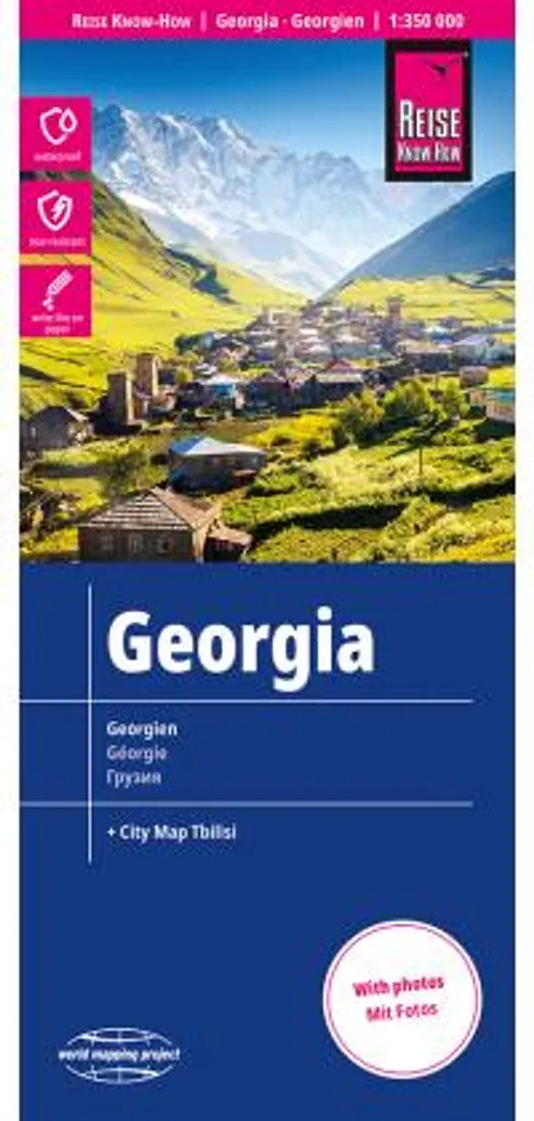 Carte touristique Géorgie pour organiser votre voyage et itinéraire - 2