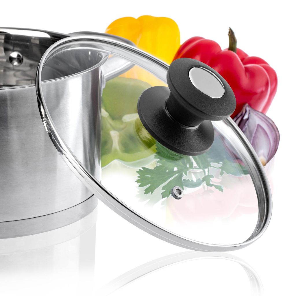 KADAX Topfdeckel "Barletta", Universaldeckel aus Glas mit Produktbild 