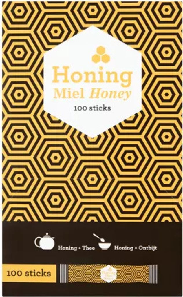 Van Oordt - Honey Sticks 100 Stücke | Box ein 100 Stück