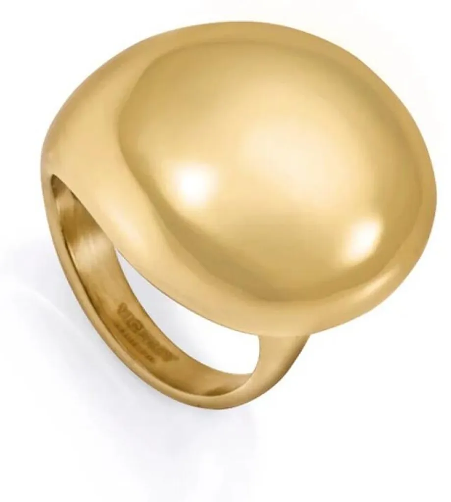 Bague massive Air 14206A01 plaquée or résistante et durable taille 59