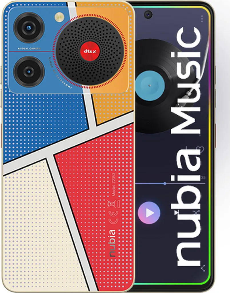 ZTE Nubia Music Smartphone 128 Go Pop Art - Écran 6.6 pouces Android 14