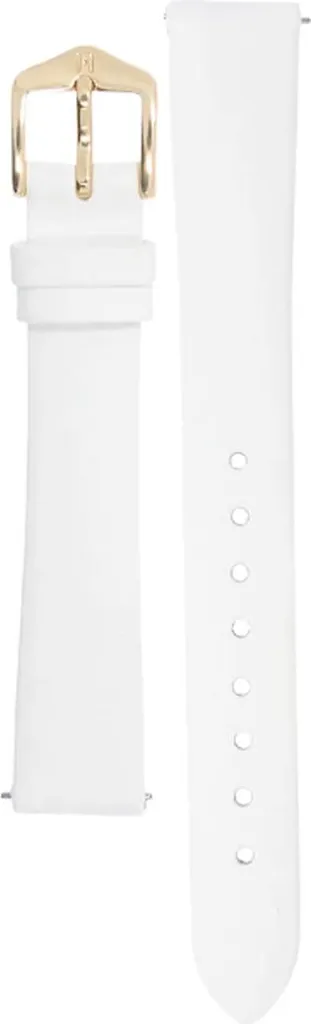 Bracelet Montre 14mm Cuir de Vachette Blanc Hirsch Toronto Souple