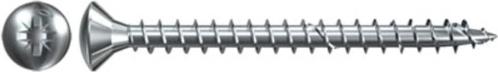 fischer Power Fast blau passiviert Linsensenkkopf VG PZ - 4 x 20 - 500 Stk