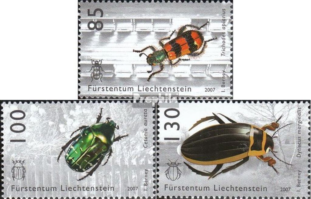 Briefmarken Liechtenstein 2007 Mi 1457-1459 (kompl.Ausg.) Produktbild 