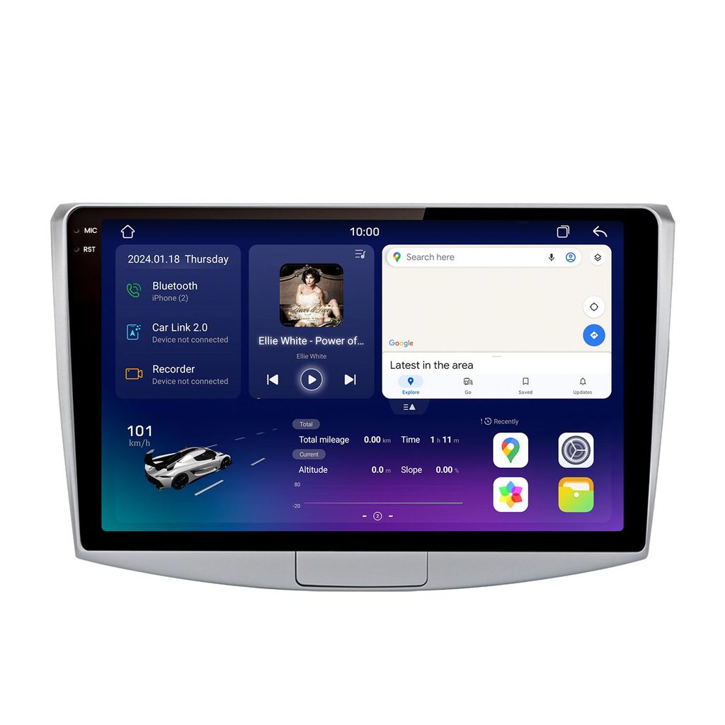 10" 8+256G Carplay mit DAB+ für VW Passat B7 2010-2015 Android Navi Bluetooth Radio 2K Display 4G LTE WiFi