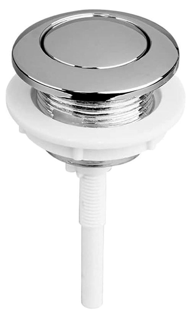38 mm Silber Toilettenwassertank Druckknopf, WC-Spülknopf, Ersatzzubehör für Badezimmer, Zuhause und Hotels