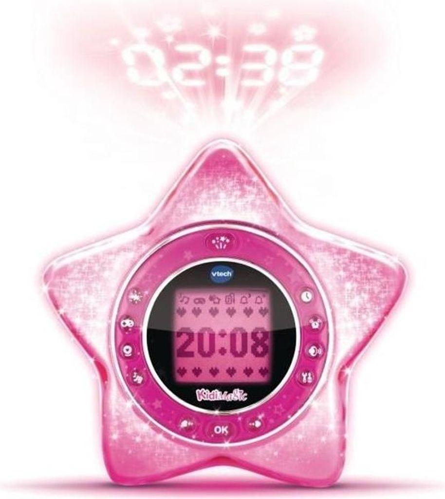 Dětské budíky KidiMagic Starlight Rose VTECH, promítání Obrázek produktu 